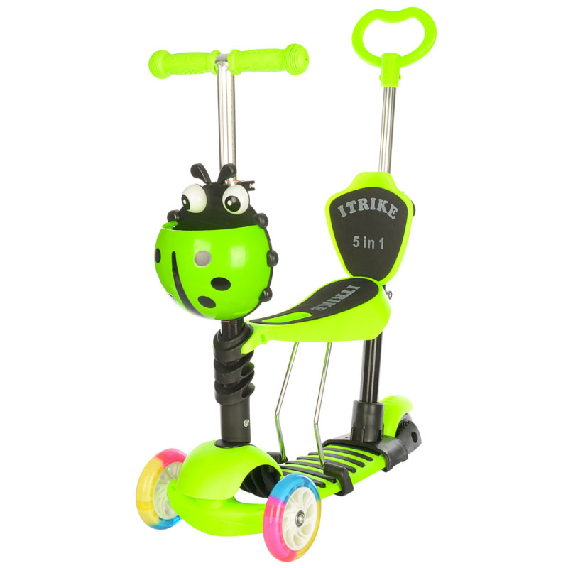 Самокат 5в1 iTrike Maxi JR 3-026-C (green) Самокат 5в1 iTrike Maxi JR 3-026-C (green)